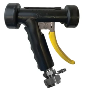 Strahman S-80 Solid Spray, Stainless, Black, 3/4" Female GHT 360º Swivel Adapter