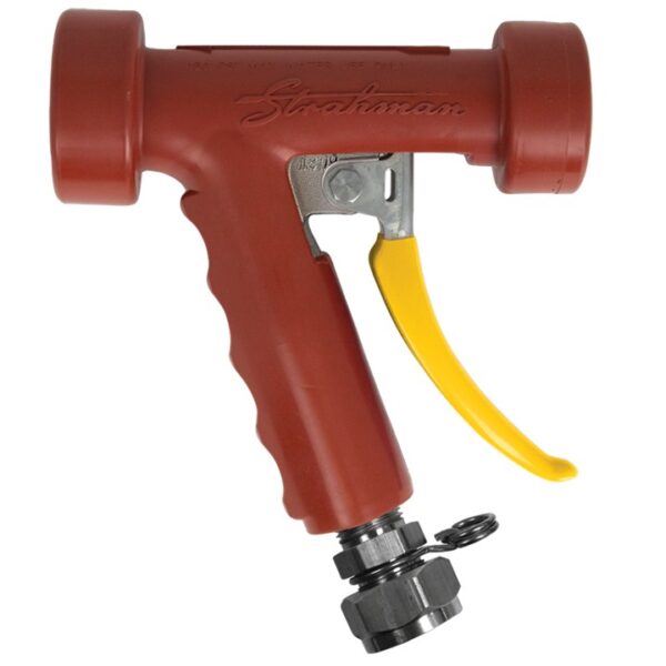 Strahman S-87 Solid Spray, Stainless, Red, 3/4" Female GHT 360º Swivel Adapter
